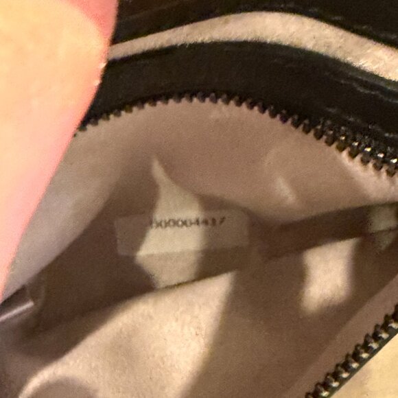 Jimmy Choo Riley Small Black Leather Suede Crossbody Purse COA incl. - Picture 7 of 16